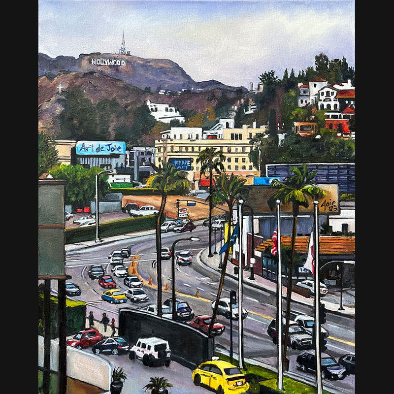Hollywood LA Oil Painting